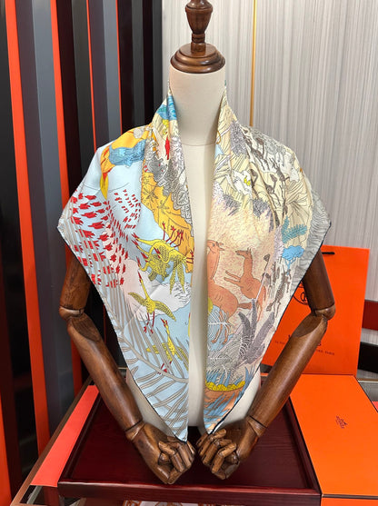 HERMES 25S SCARF 90 IN SILK 727408