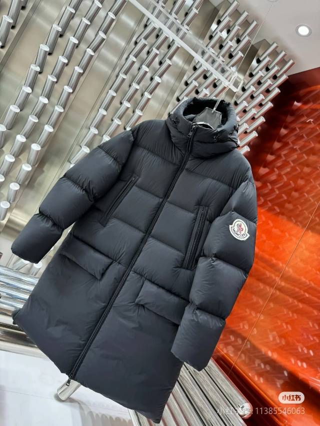 Moncler Style Women’s Mid-Length Down Puffer Coat In Black – Style 050