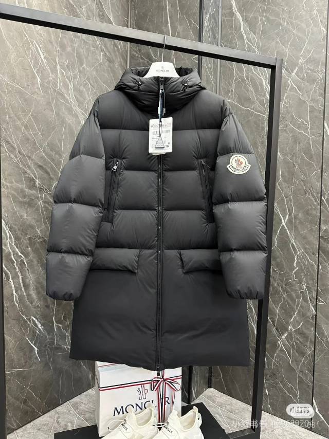 Moncler Style Women’s Mid-Length Down Puffer Coat In Black – Style 050