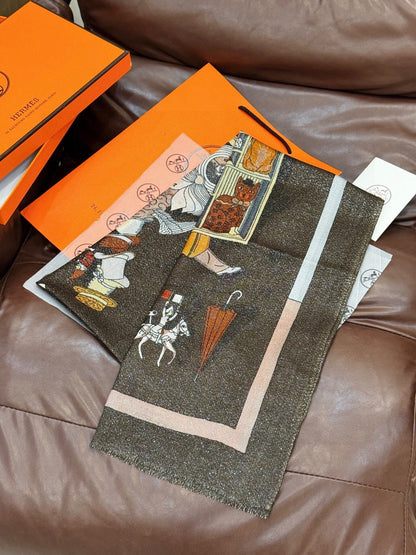 HERMES 25S SCARF 200 IN SILK 856441