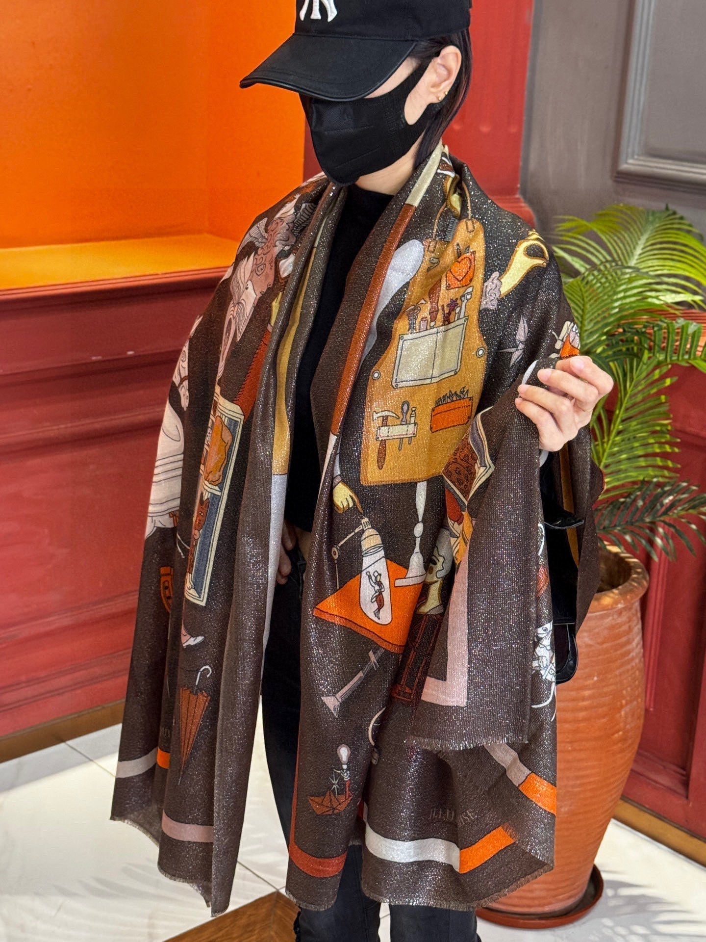 HERMES 25S SCARF 200 IN SILK 856441