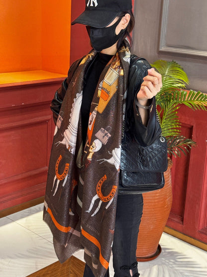 HERMES 25S SCARF 200 IN SILK 856441