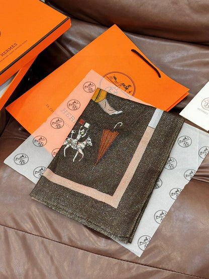 HERMES 25S SCARF 200 IN SILK 856441