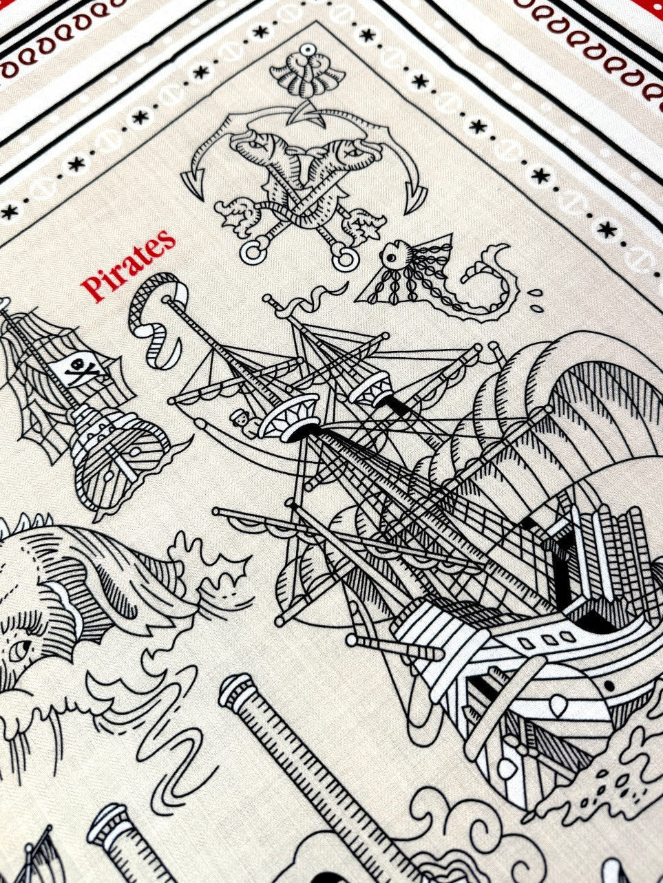 HERMES 25S SCARF 135 IN CASHMERE SILK 729039