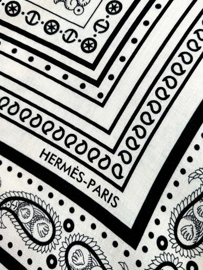 HERMES 25S SCARF 135 IN CASHMERE SILK 729038
