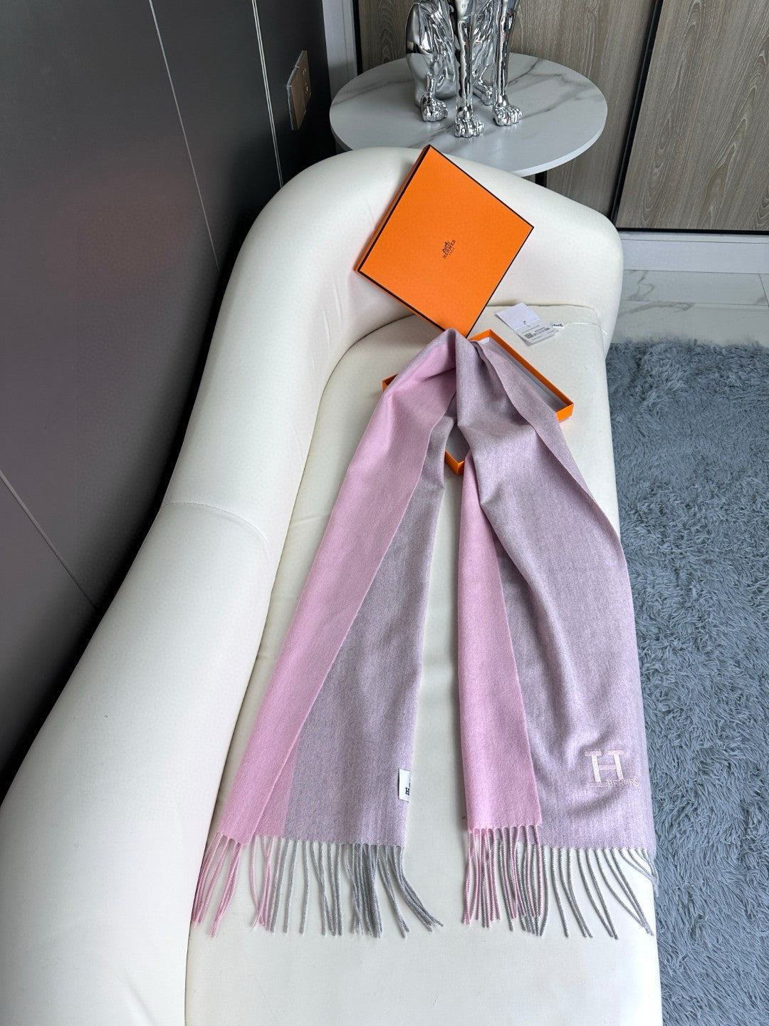 SCRAF 190 CM IN PINK CASHMERE