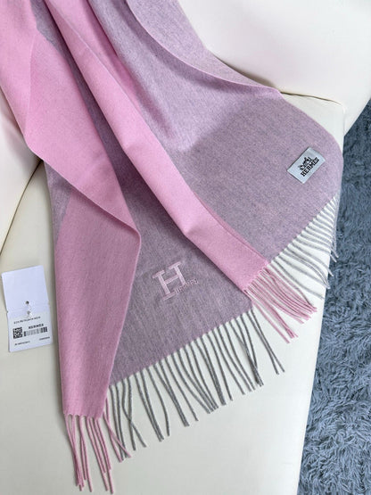 SCRAF 190 CM IN BLUSH PINK CASHMERE