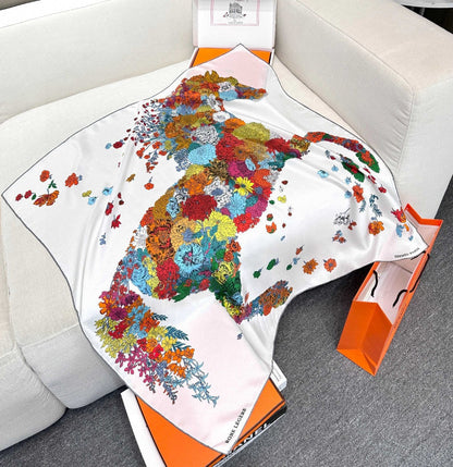 HERMES 25S SCARF 90 IN SILK 729028