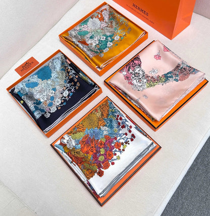 HERMES 25S SCARF 90 IN SILK 729028