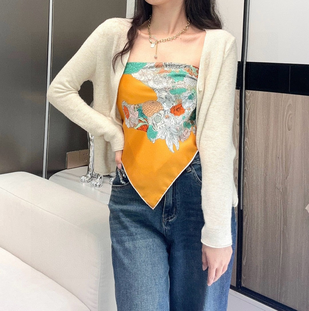 HERMES 25S SCARF 90 IN SILK 729031