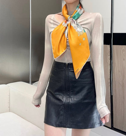 HERMES 25S SCARF 90 IN SILK 729031