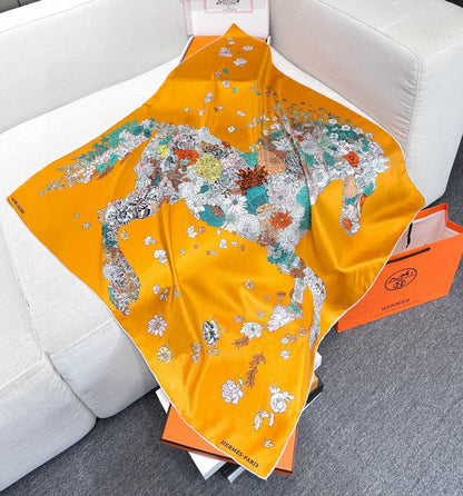 HERMES 25S SCARF 90 IN SILK 729031