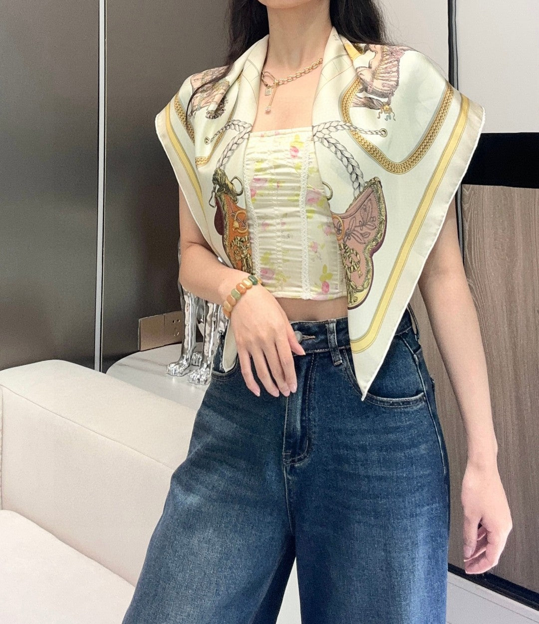 HERMES 25S SCARF 90 IN SILK 733951