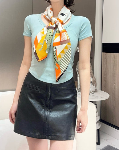 HERMES 25S SCARF 90 IN SILK 730646