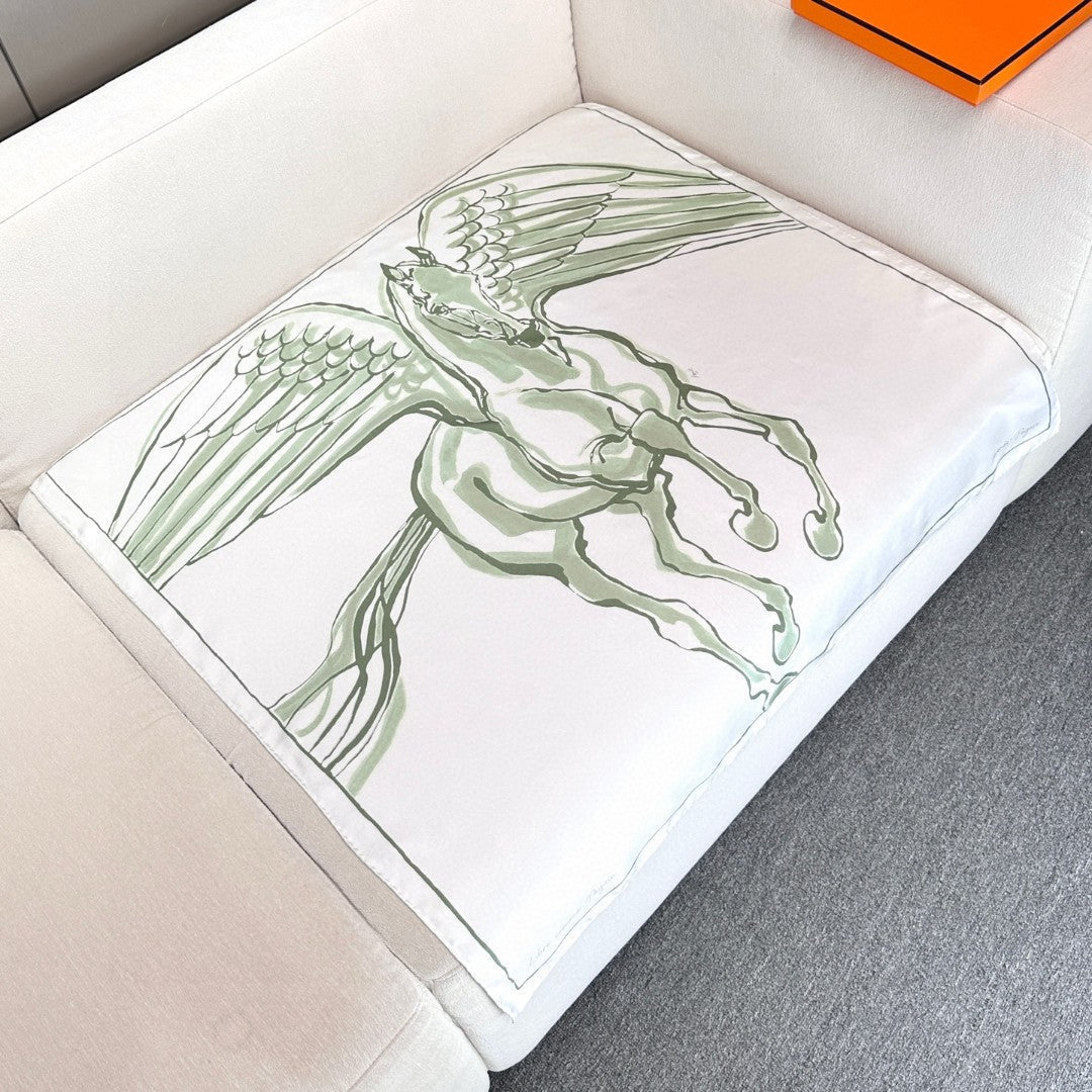 HERMES 25S SCARF 90 IN SILK TWILL 733936