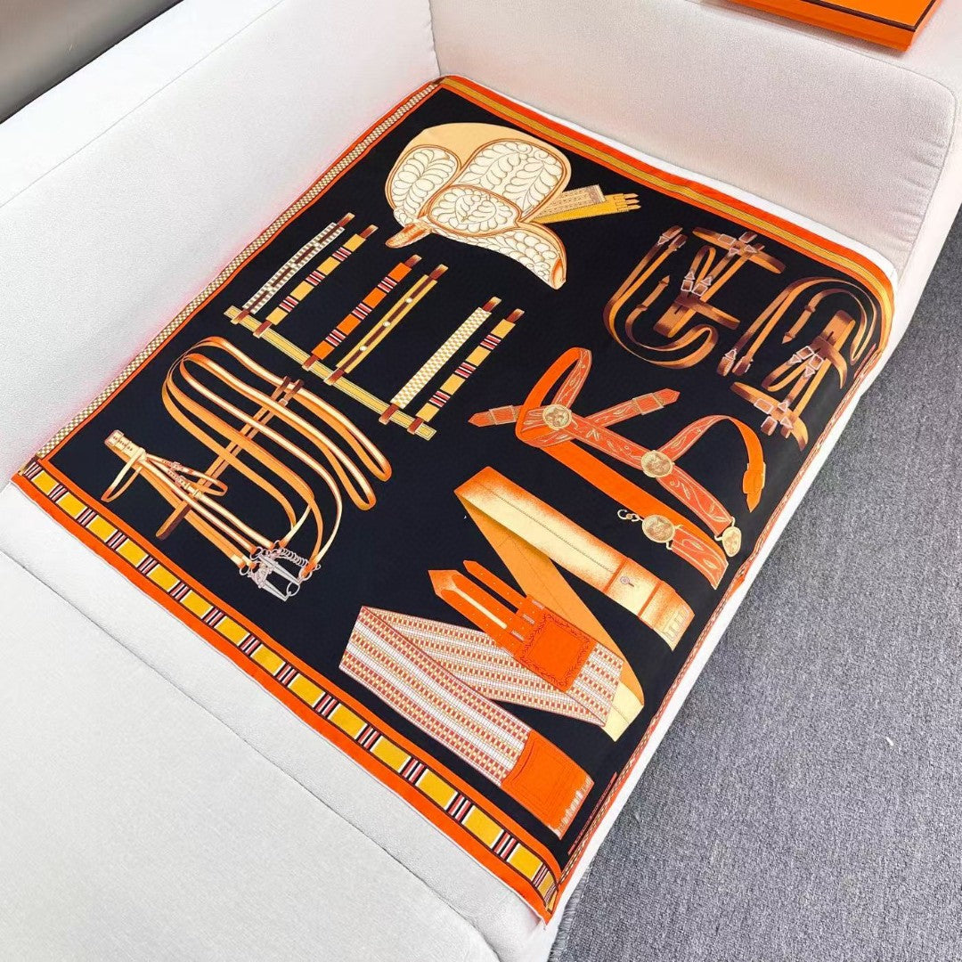 HERMES 25S SCARF 90 IN SILK 735840