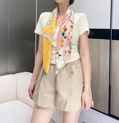 HERMES 25S SCARF 90 IN SILK 730637