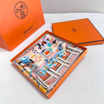 HERMES 25S SCARF 90 IN SILK 730637