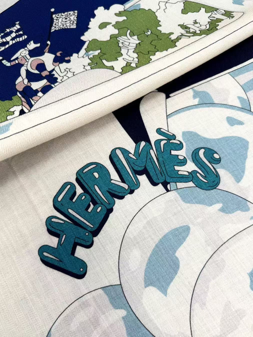 HERMES 25S SCARF 140 IN SILK 732118