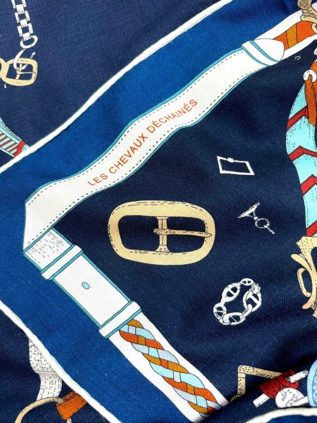 HERMES 25S SCARF 135 IN CASHMERE SILK 737309
