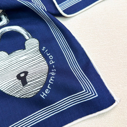 HERMES 25S SCARF 135 IN CASHMERE SILK 854594