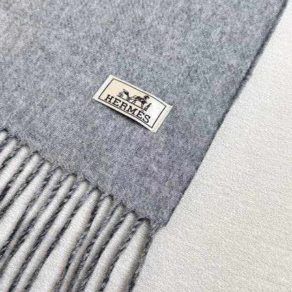 HERMES 25S SCARF 190 IN CASHMERE 986002