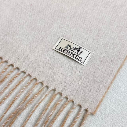 HERMES 25S SCARF 190 IN CASHMERE 985999