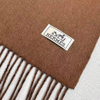 HERMES 25S SCARF 190 IN CASHMERE 986000
