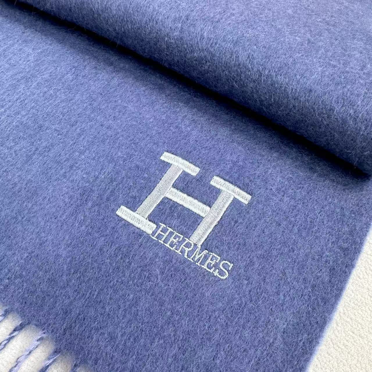 HERMES 25S SCARF 190 IN CASHMERE 986001