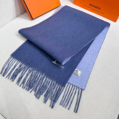 HERMES 25S SCARF 190 IN CASHMERE 986001