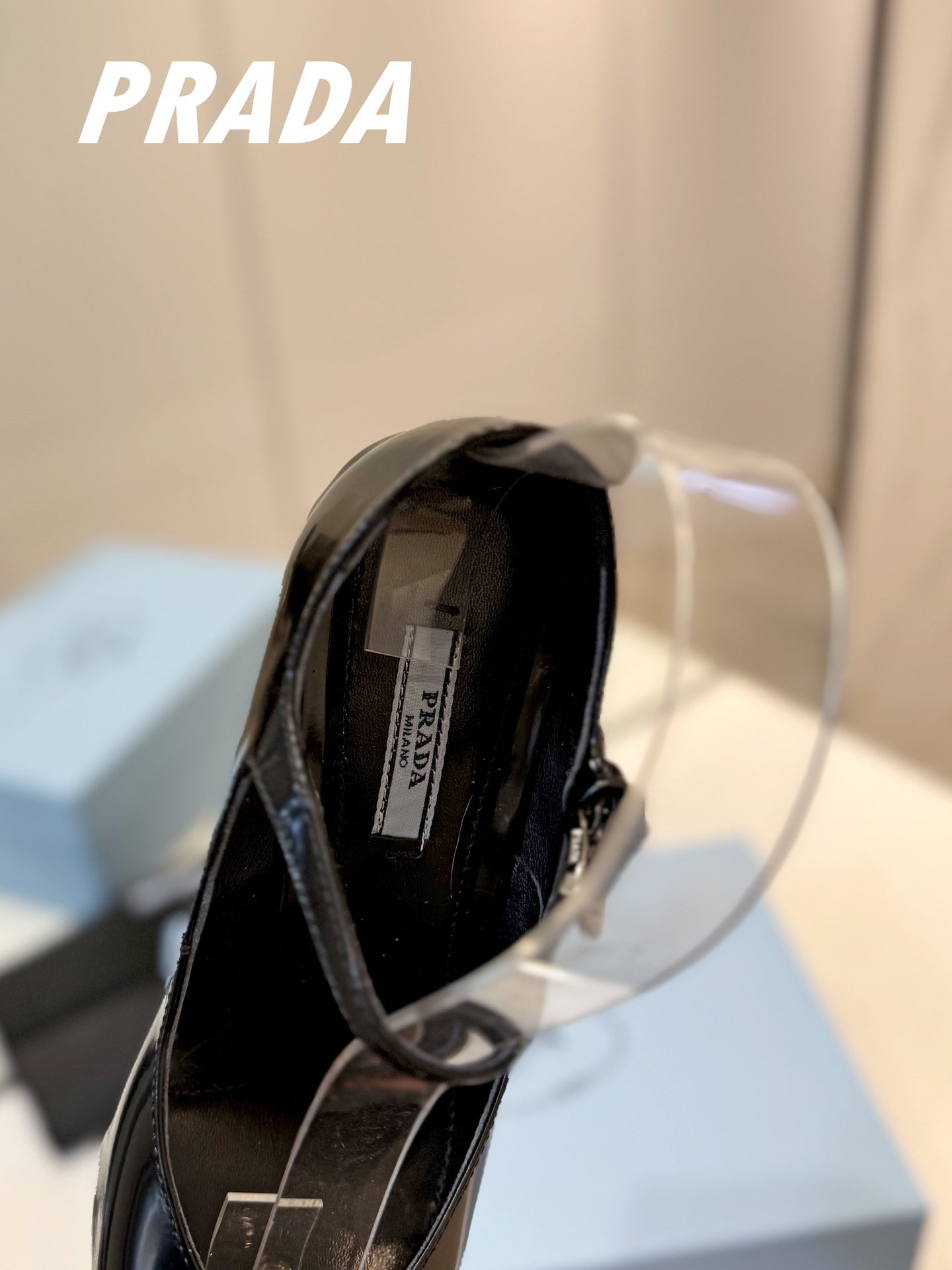 PRA BRUSHED PUMPS BLACK LAMBSKIN