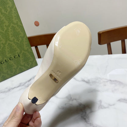 GUCCI 26S HORSEBIT HIGH-HEELED SANDALS 80 MM IN CREAM WHITE CALFSKIN