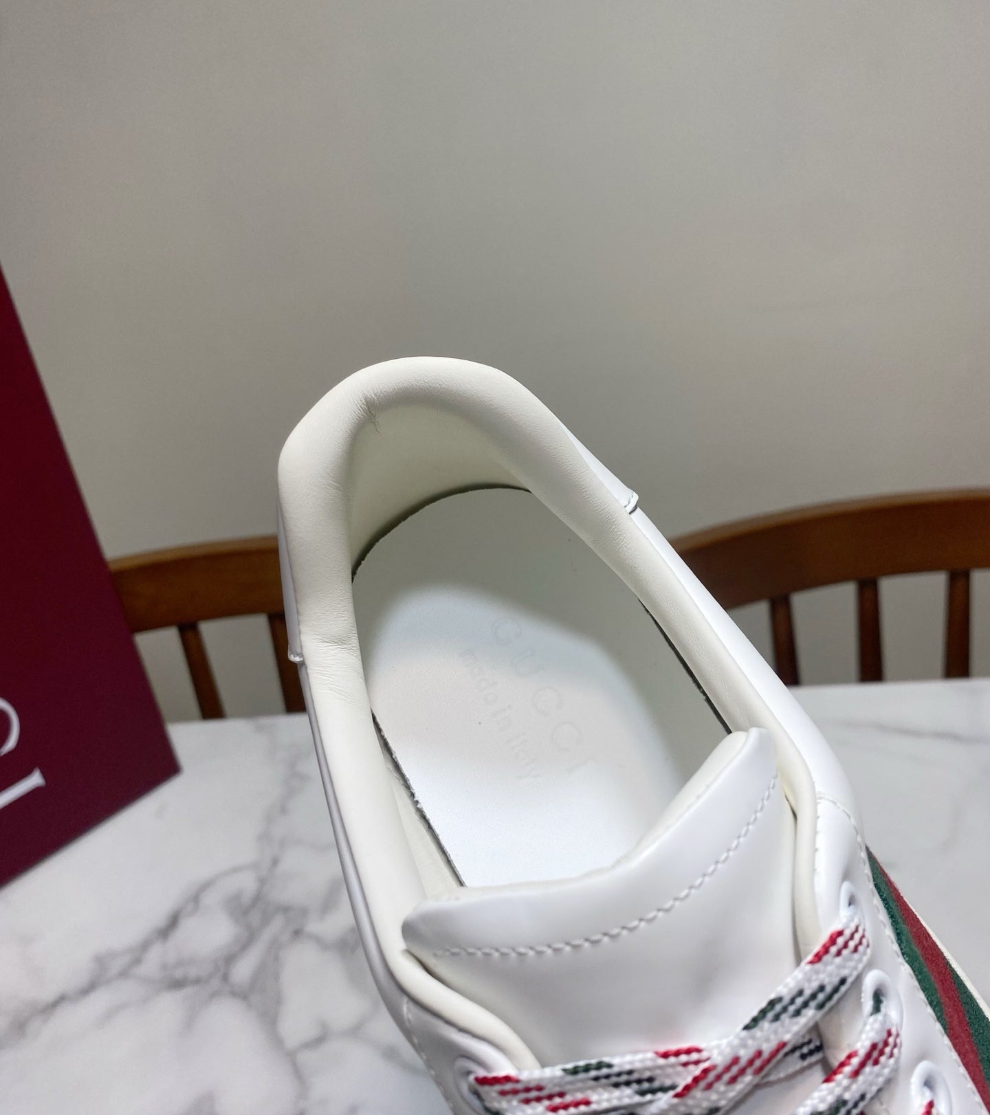 GUCCI 26S SNEAKER IN WHITE CALFSKIN