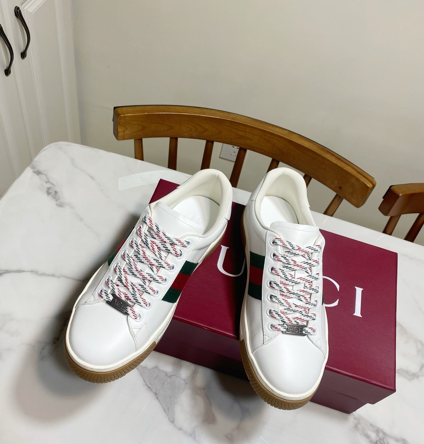 GUCCI 26S SNEAKER IN WHITE CALFSKIN