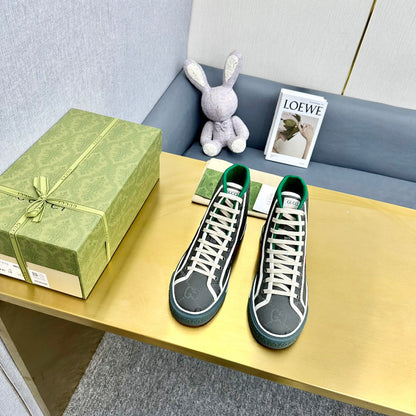 GG TENNIS 1977 HIGH-TOP TRAINER BRIGHT GRAY CANVAS