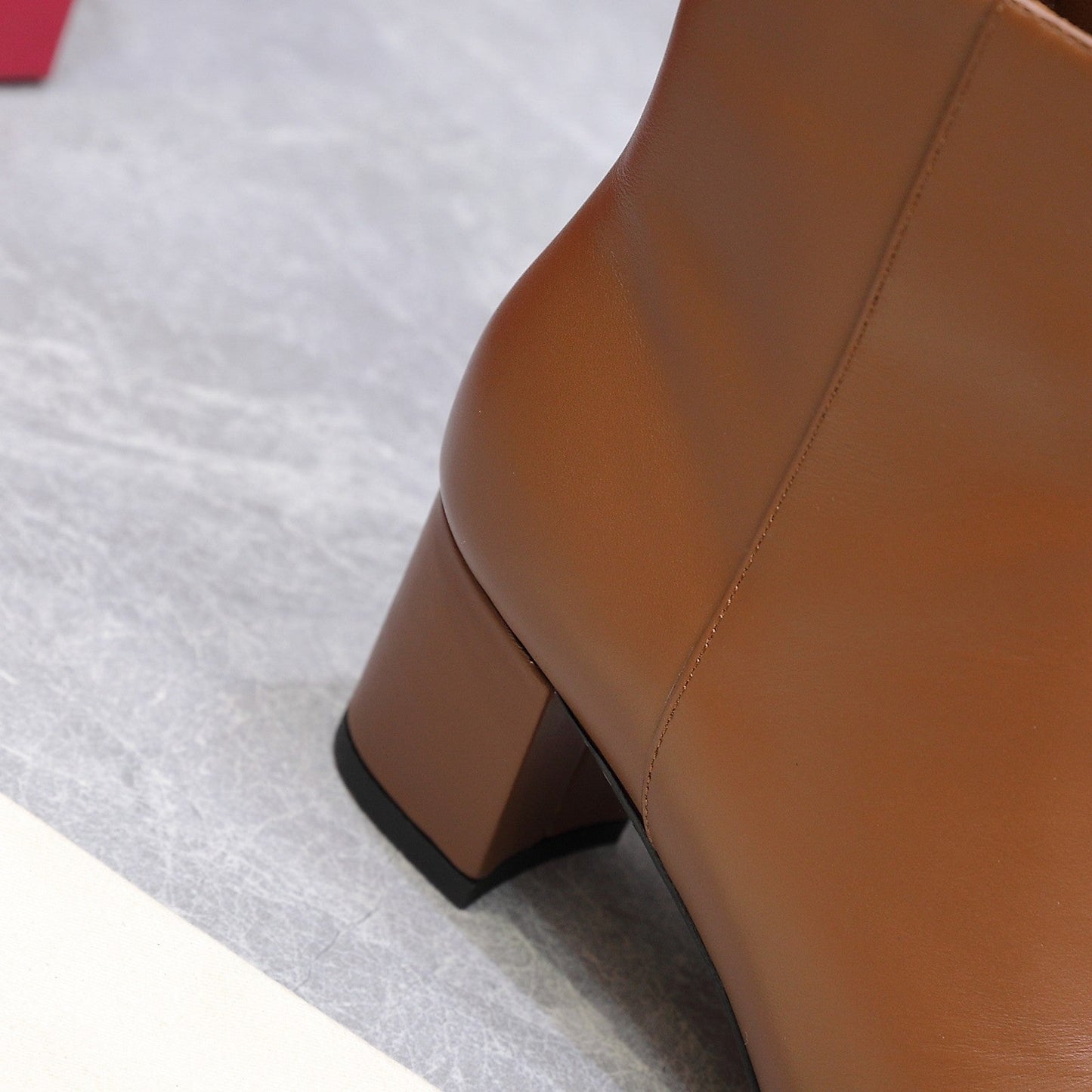 VALENTINO 25S VALET DU ROI ANKLE BOOTS 60 MM IN BROWN CALFSKIN WITH BOW