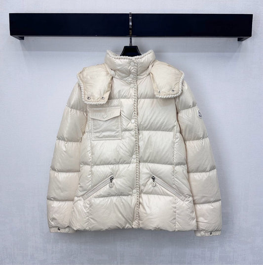 Moncler Style Women’s Short Hooded Down Puffer Jacket – Style 136