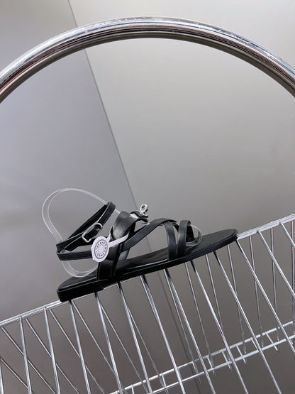 JUNE SANDAL BLACK CALFSKIN