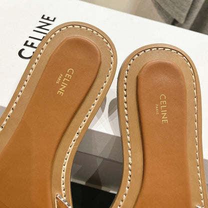 LYMPIA MULE IN TRIOMPHE JACQUARD WOOLLEN FABRIC BROWN BLACK CARO