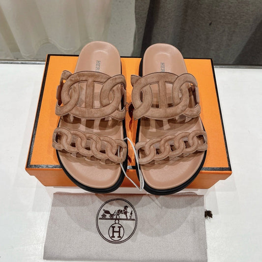 EXTRA SANDAL PASTEL PINK NUDE CALFSKIN