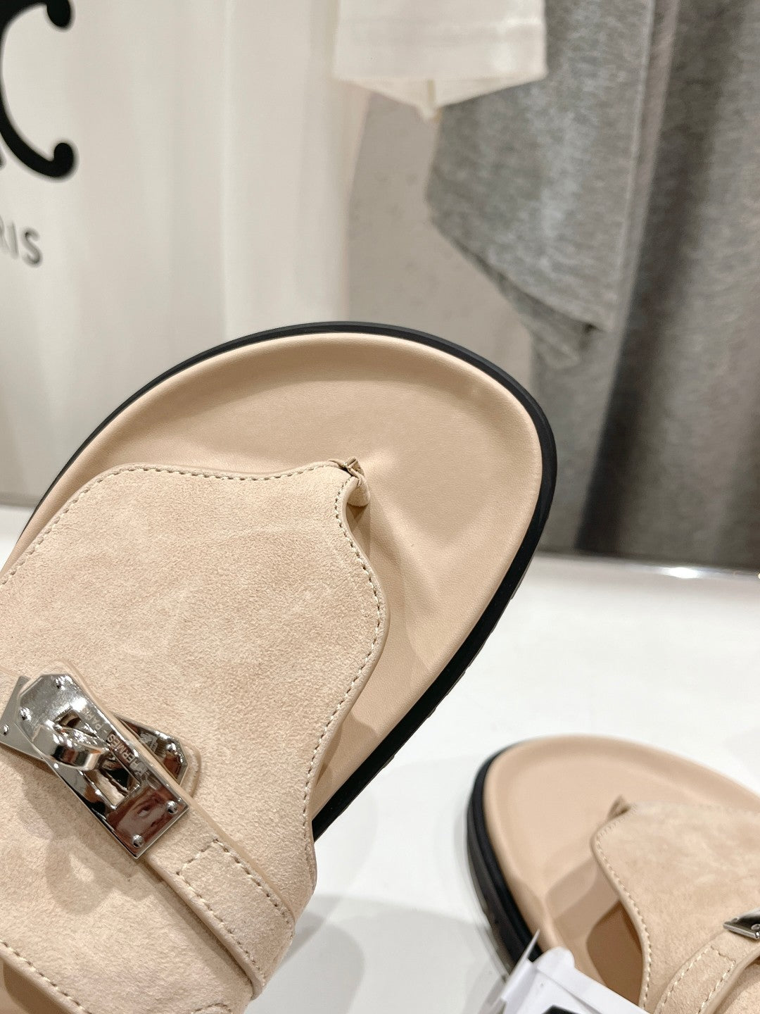 EMPIRE SANDAL PASTEL PINK SUEDE