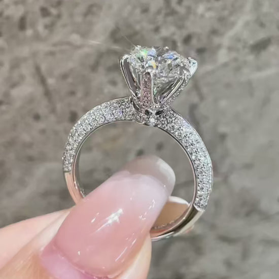 Classic Six-Prong 2.01ct Lab Diamond Ring – IGI Certified DE VS | Solid PT950 Platinum
