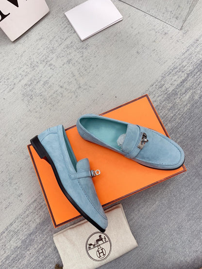 Destin Loafer Suede Light Blue